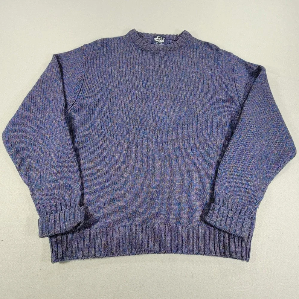 Woolrich Vintage Sweater Wool Blend Heathered Crewneck Heritage Outdoor Men's XL